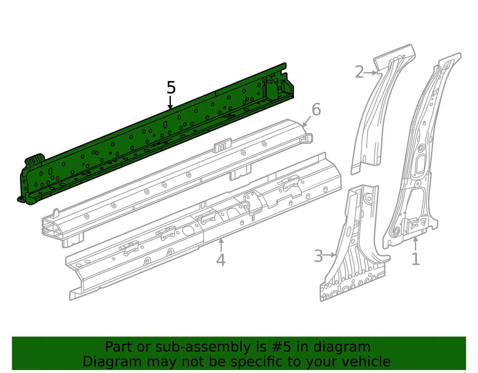 Outer Rocker Panel - GM (26483508) - view 3