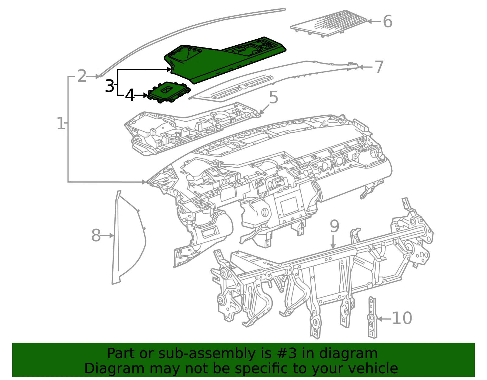 Meter Hood - GM (26484766) - view 6