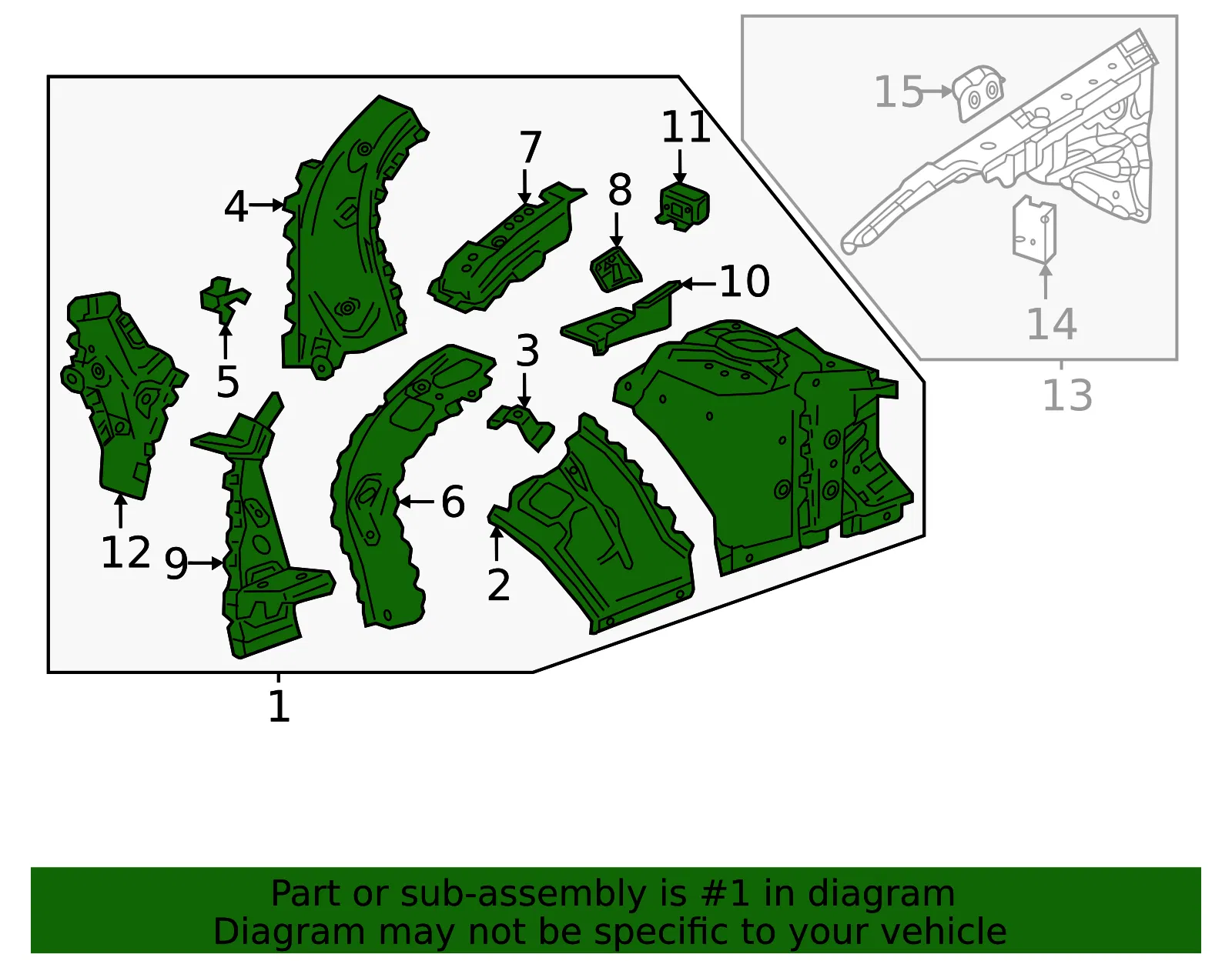 Apron Assembly - GM (26492000) - view 3