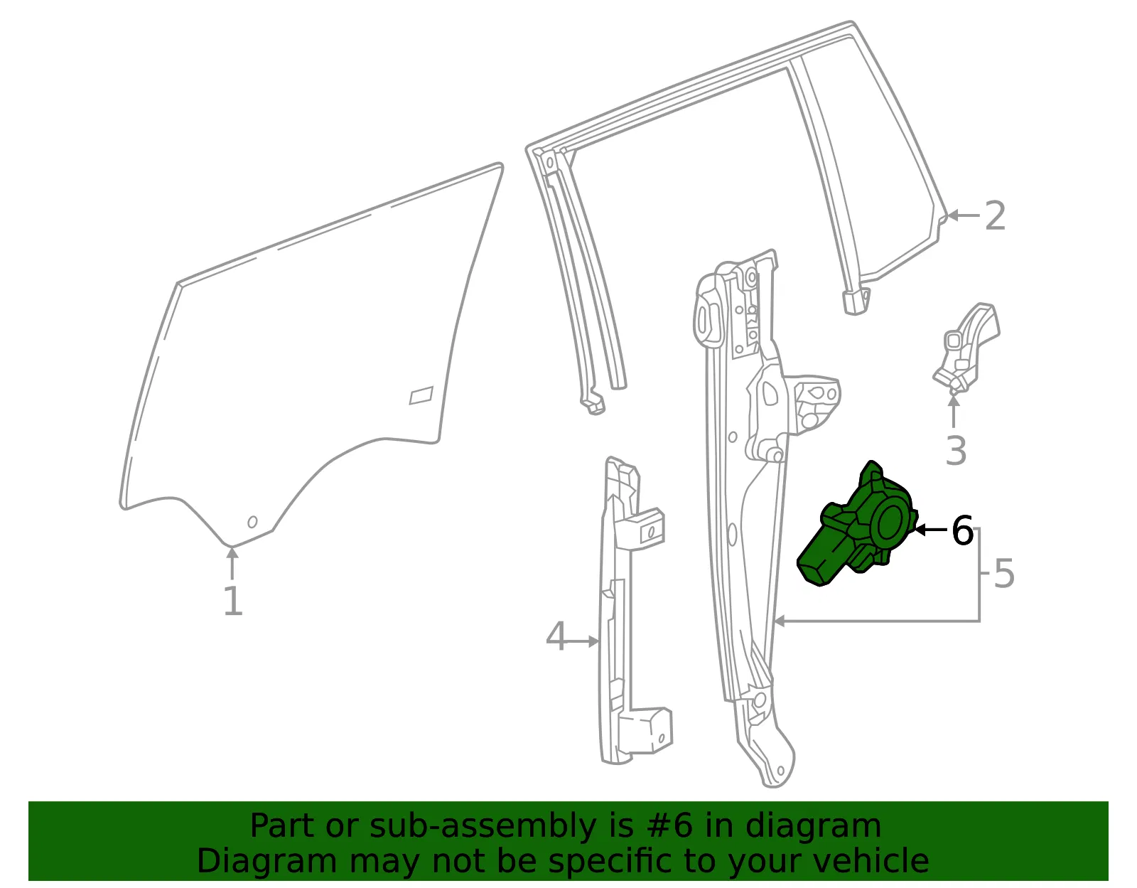 Window Motor - GM (26492779) - view 3