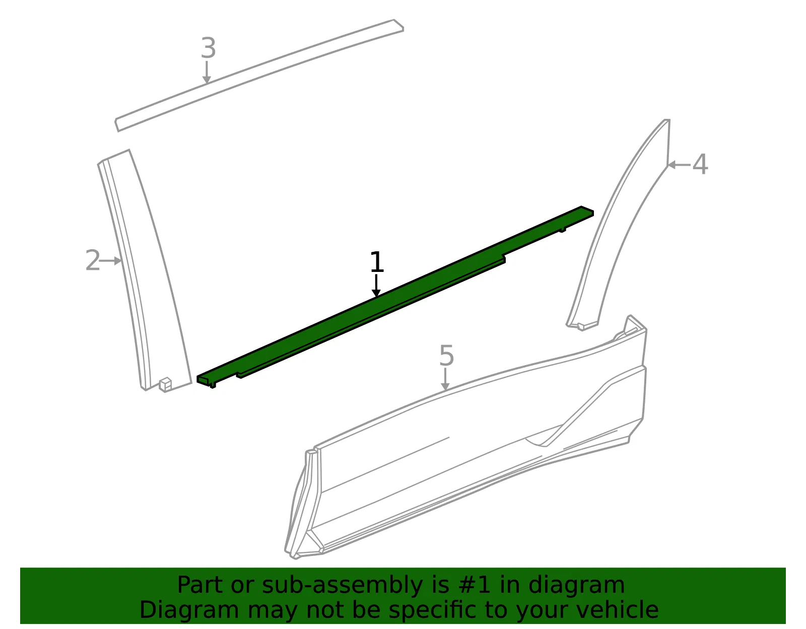 Molding - GM (26504173) - view 3