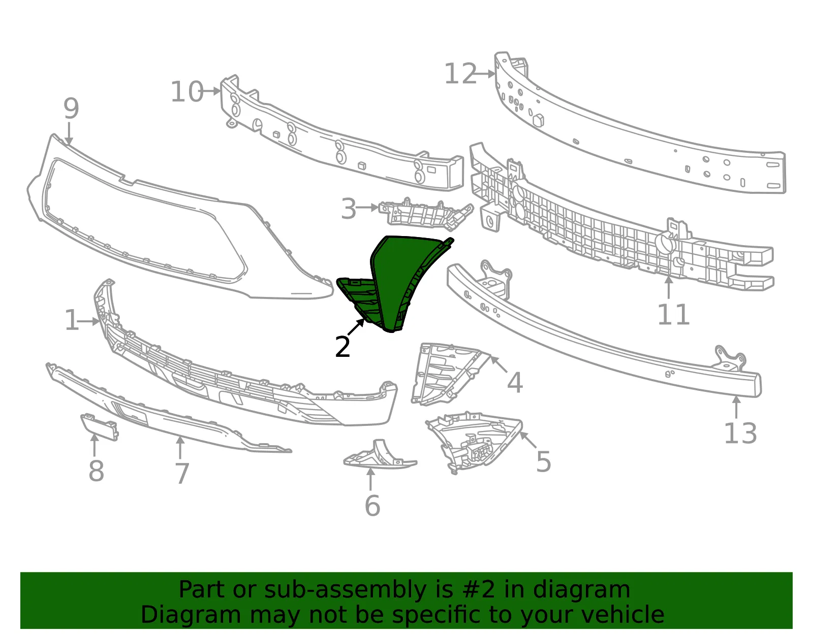 Fascia Pkg - GM (26515227) - view 2