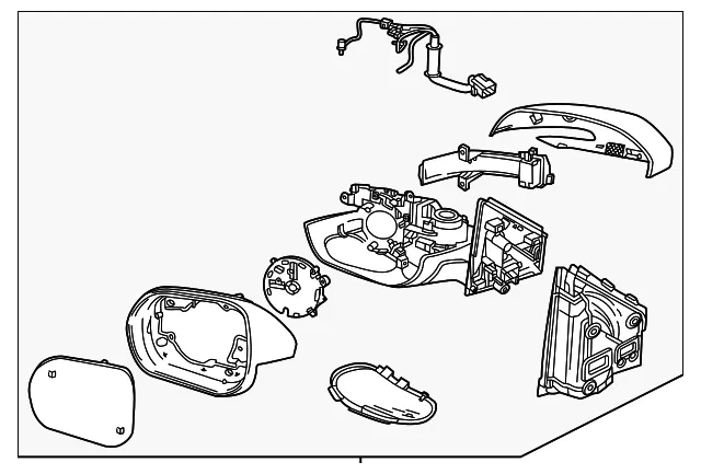 Mirror Assembly - GM (26518208)
