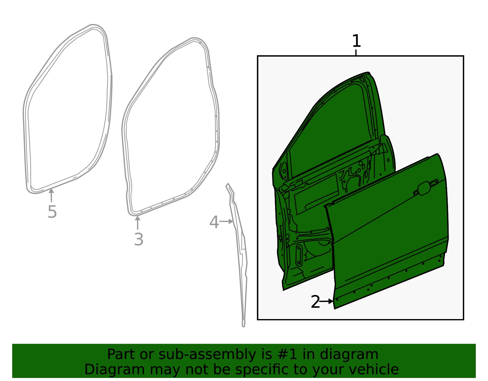 Door Shell - GM (26521467) - view 3