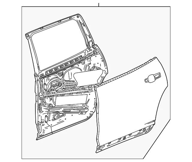 Door Shell - GM (26524956) - view 2