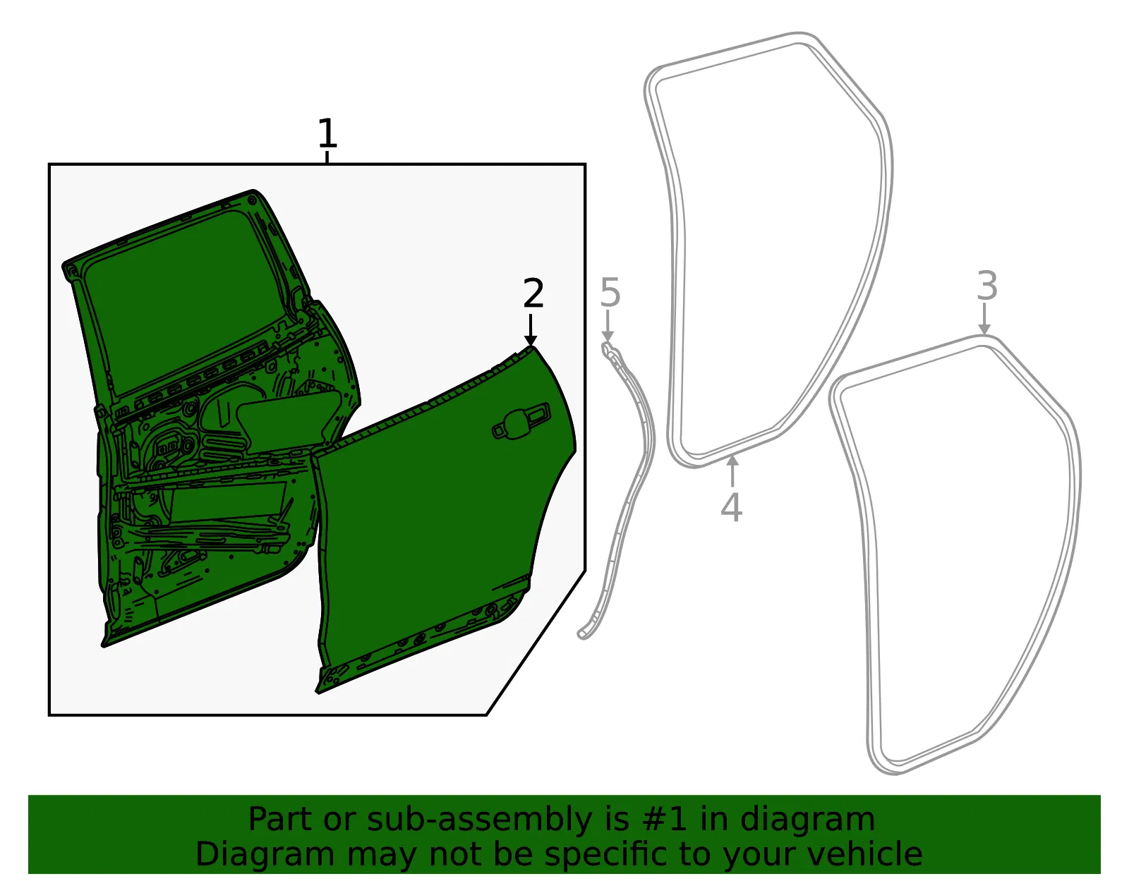 Door Shell - GM (26524956) - view 3