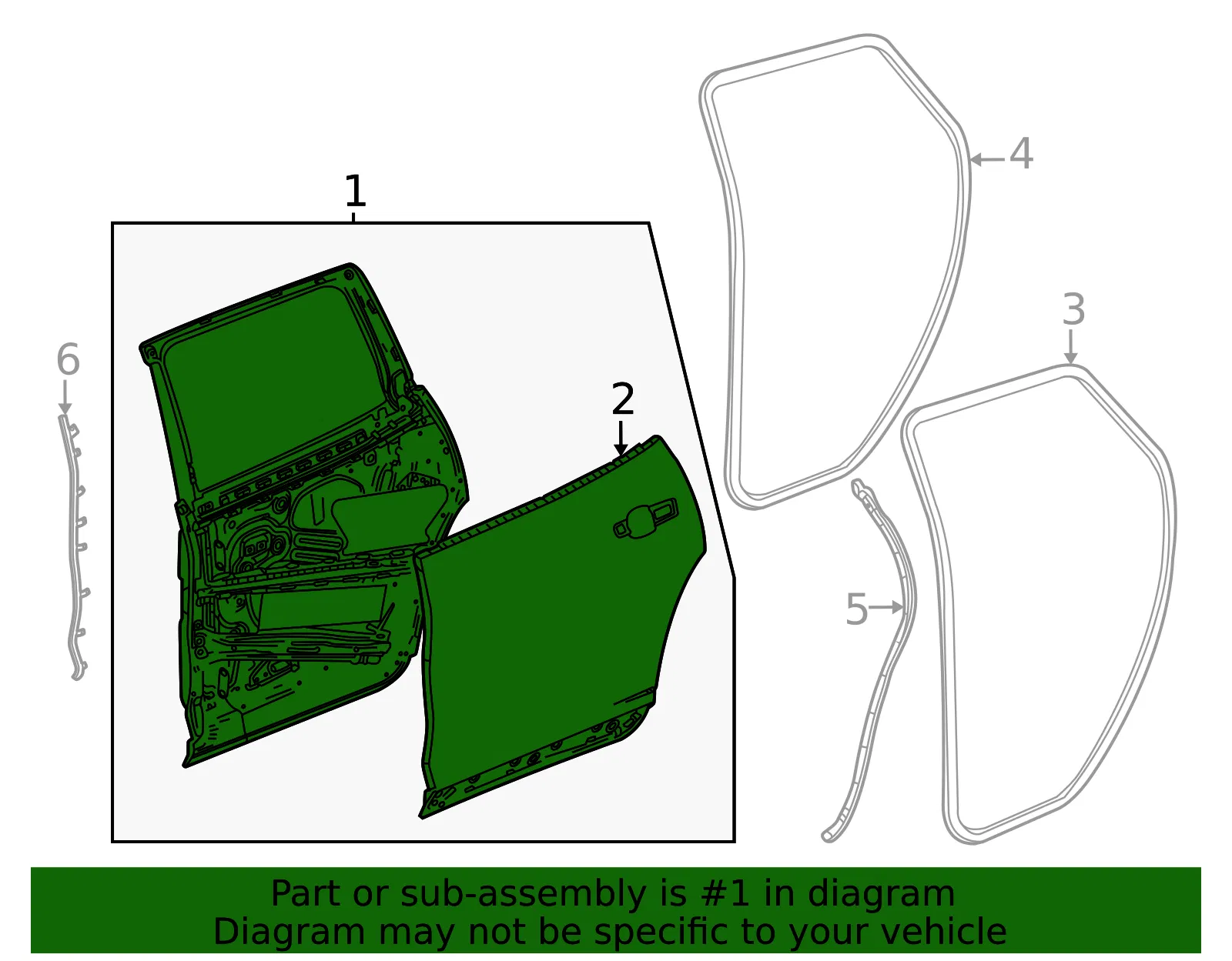 Door Shell - GM (26524958) - view 3