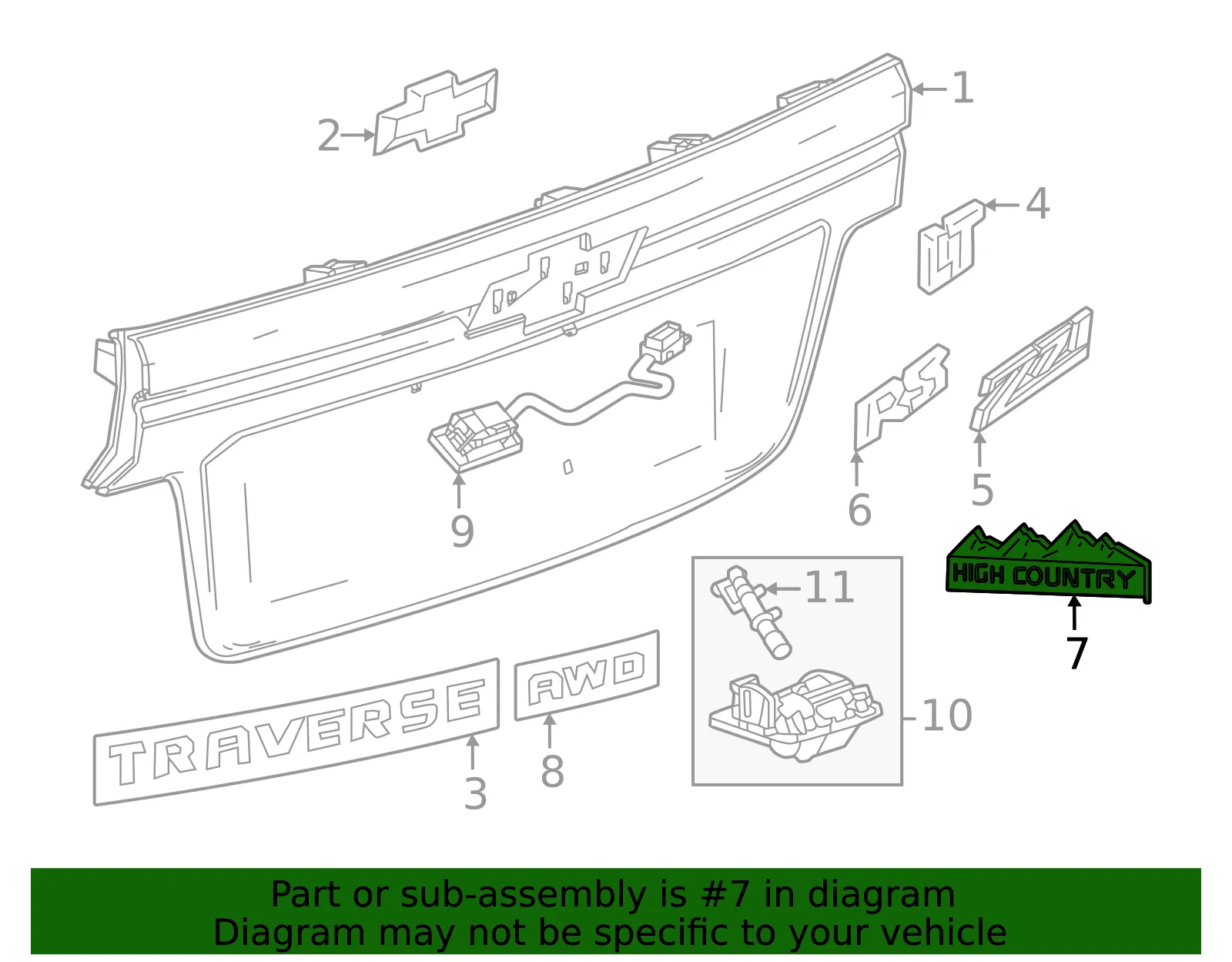 Nameplate - GM (26528613) - view 2