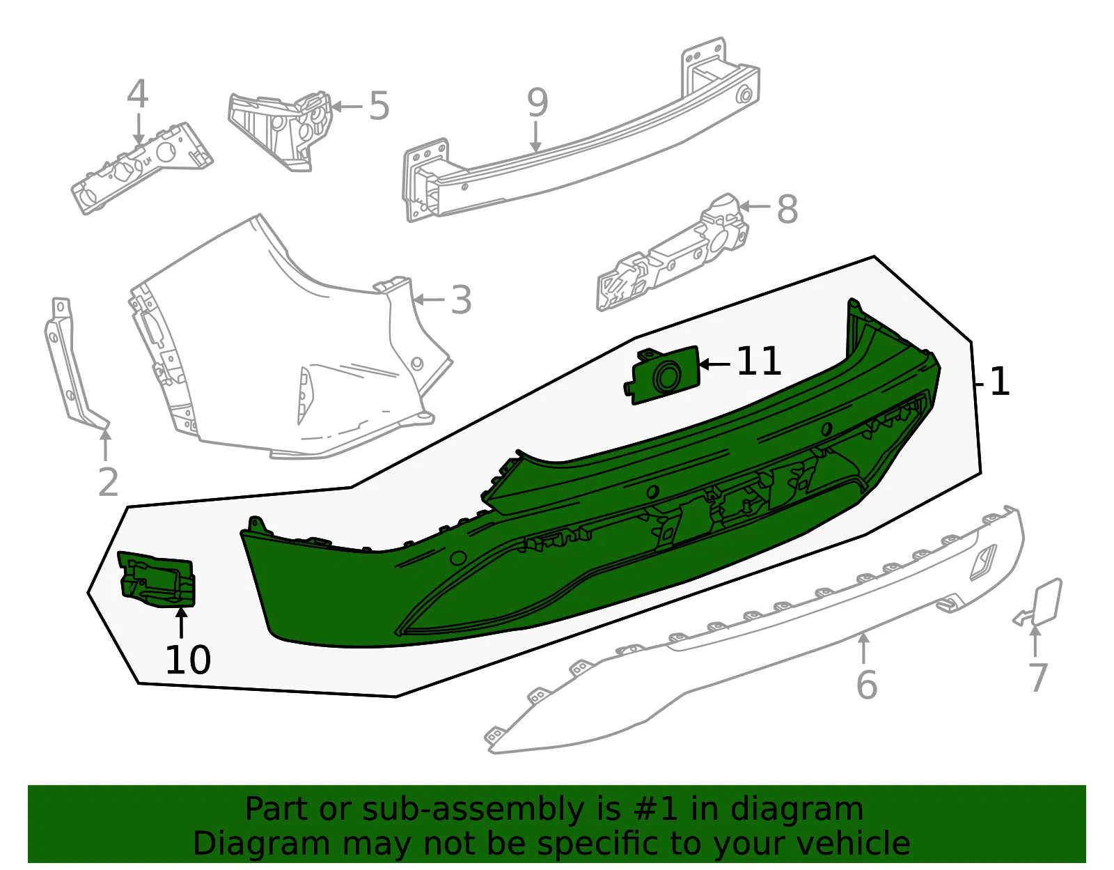 Bumper Cover - GM (26544707) - view 3
