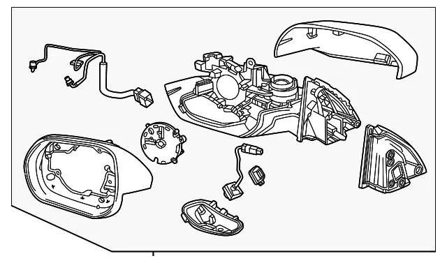 Mirror Assembly - GM (26557159) - view 2