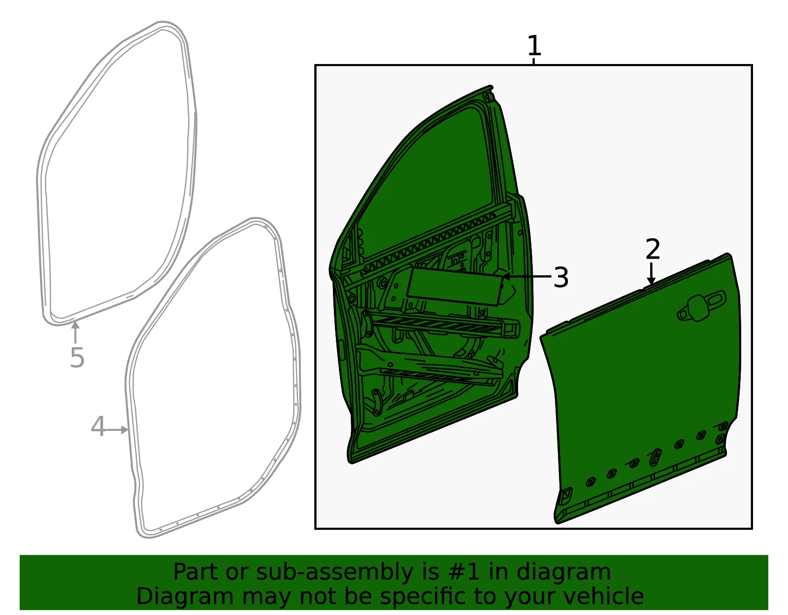 Door Shell - GM (26560562) - view 3
