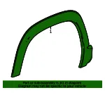 Wheel Opening Molding - GM (26569708) - view 4