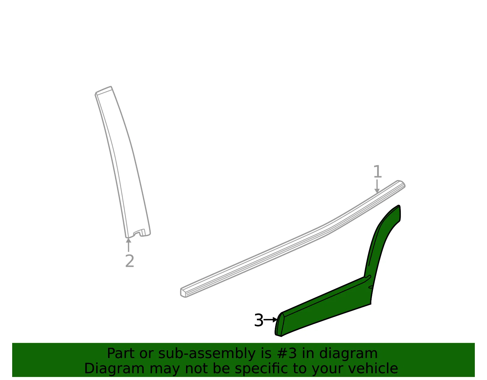 Body Side Molding - GM (26569713) - view 5