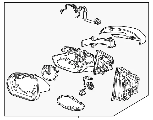 Mirror Assembly - GM (26575852) - view 6