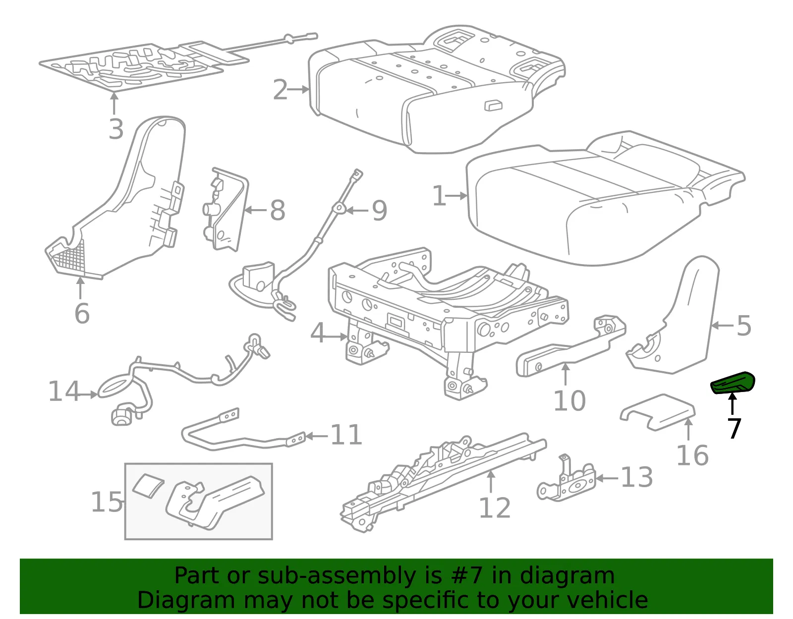 Front Handle - GM (26584449) - view 3