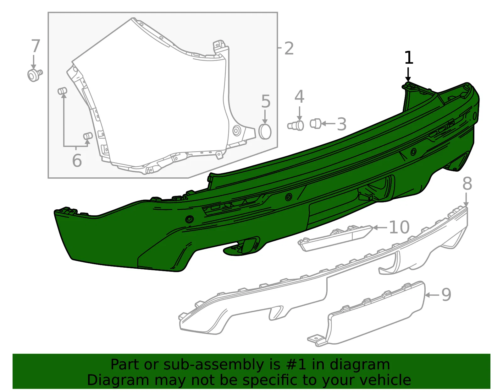 Bumper Cover - GM (26604659) - view 2