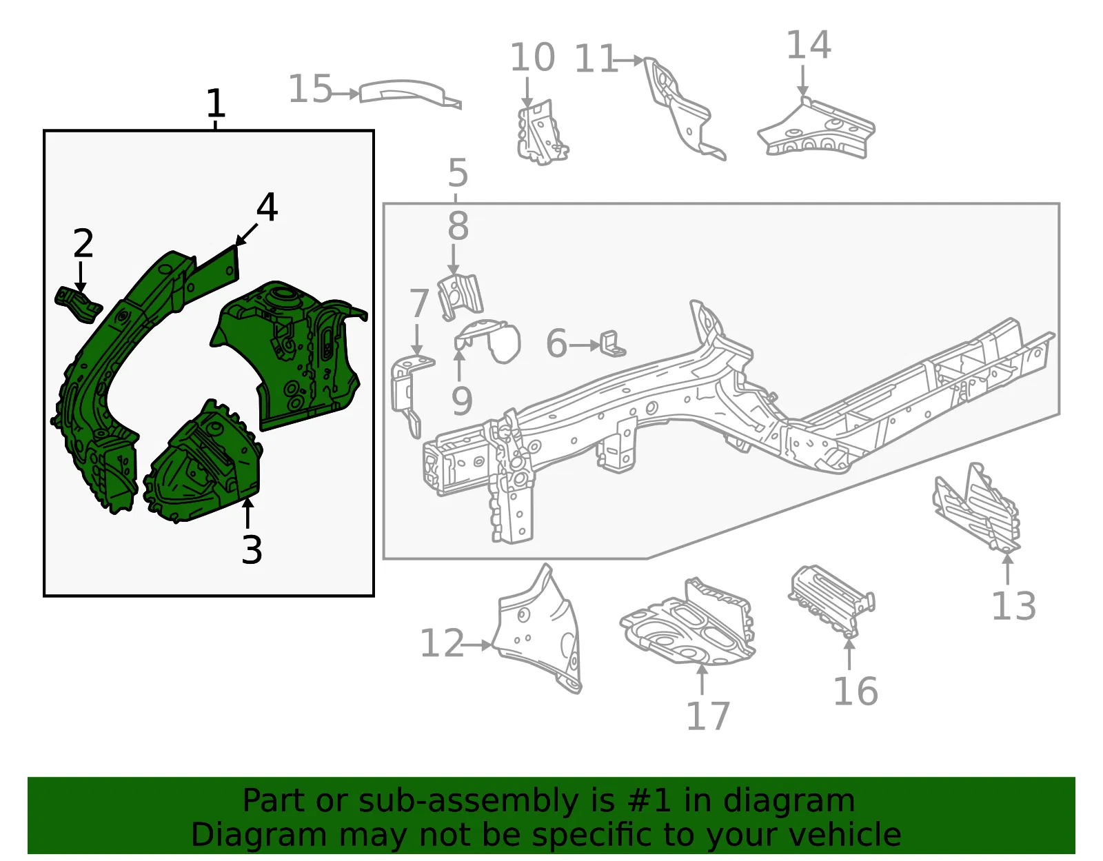 Apron Assembly - GM (26607771) - view 3