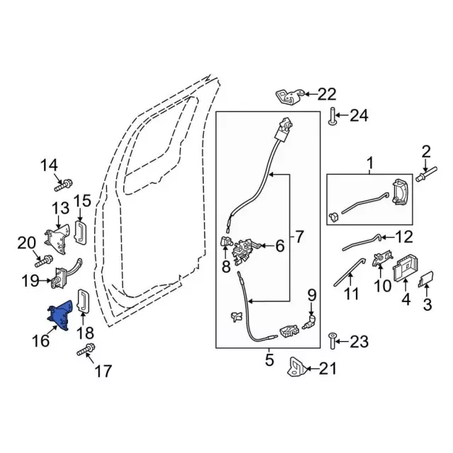 Hinge - Ford (2C3Z-2826800-AA) - view 8