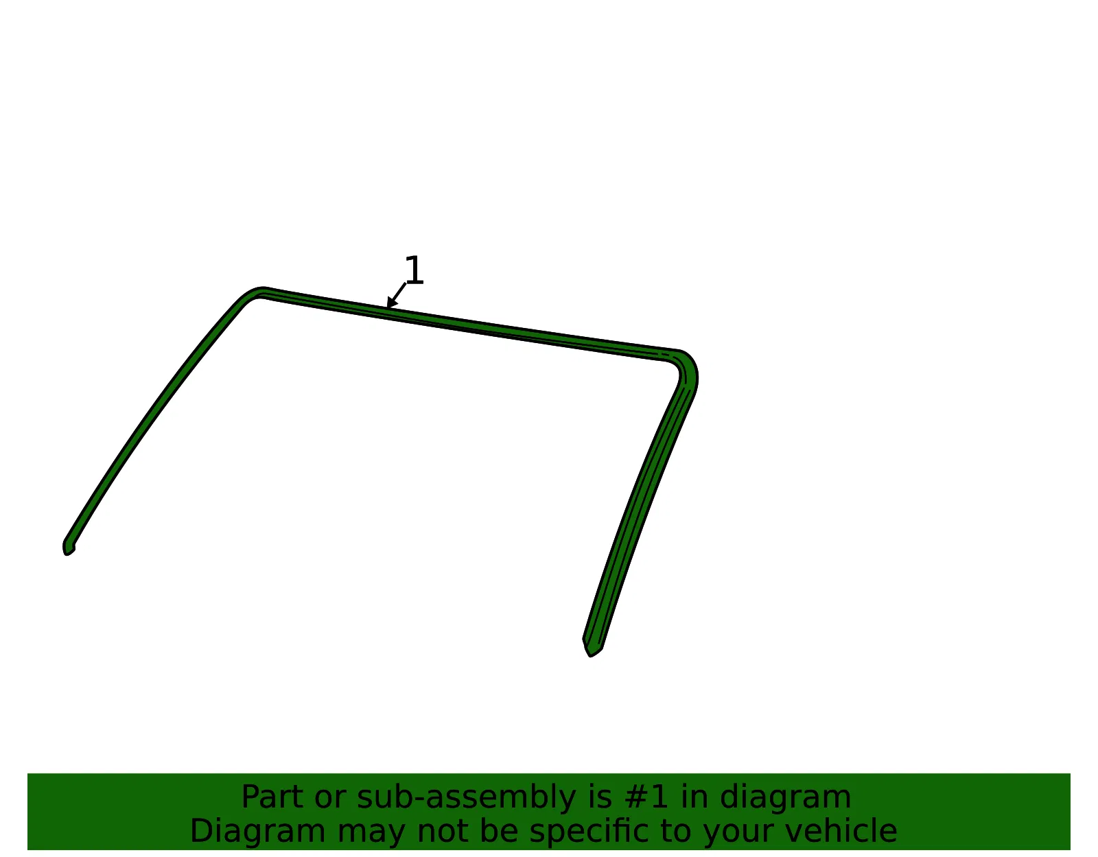Windshield Molding - Ford (2c5z7803144aa) - view 3