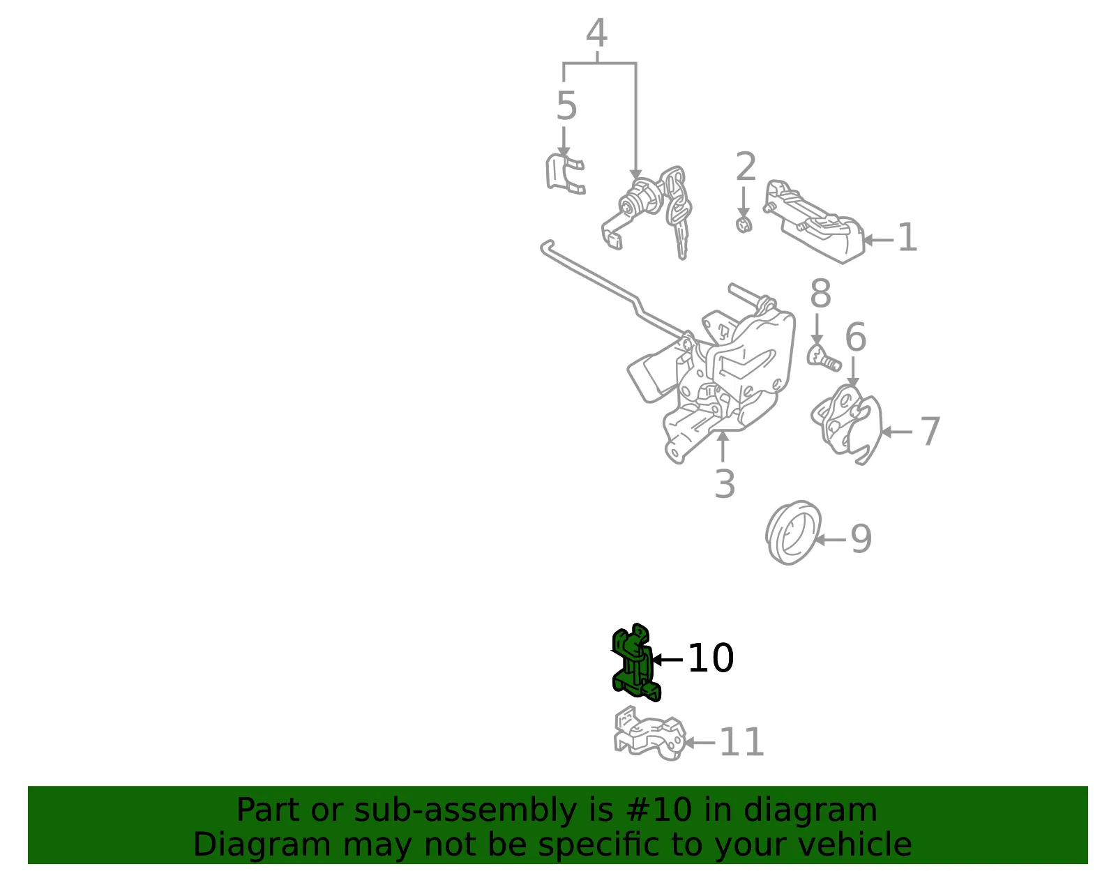 Upper Hinge - GM (30021182) - view 2