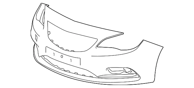 Front Bumper Cover - GM (39040613) - view 2