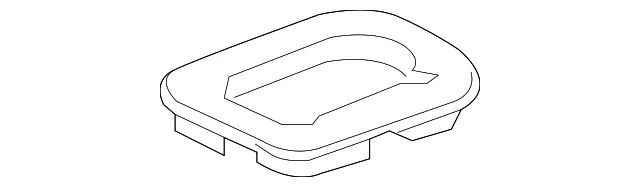 Handle Upper Retainer - GM (39048159) - view 2