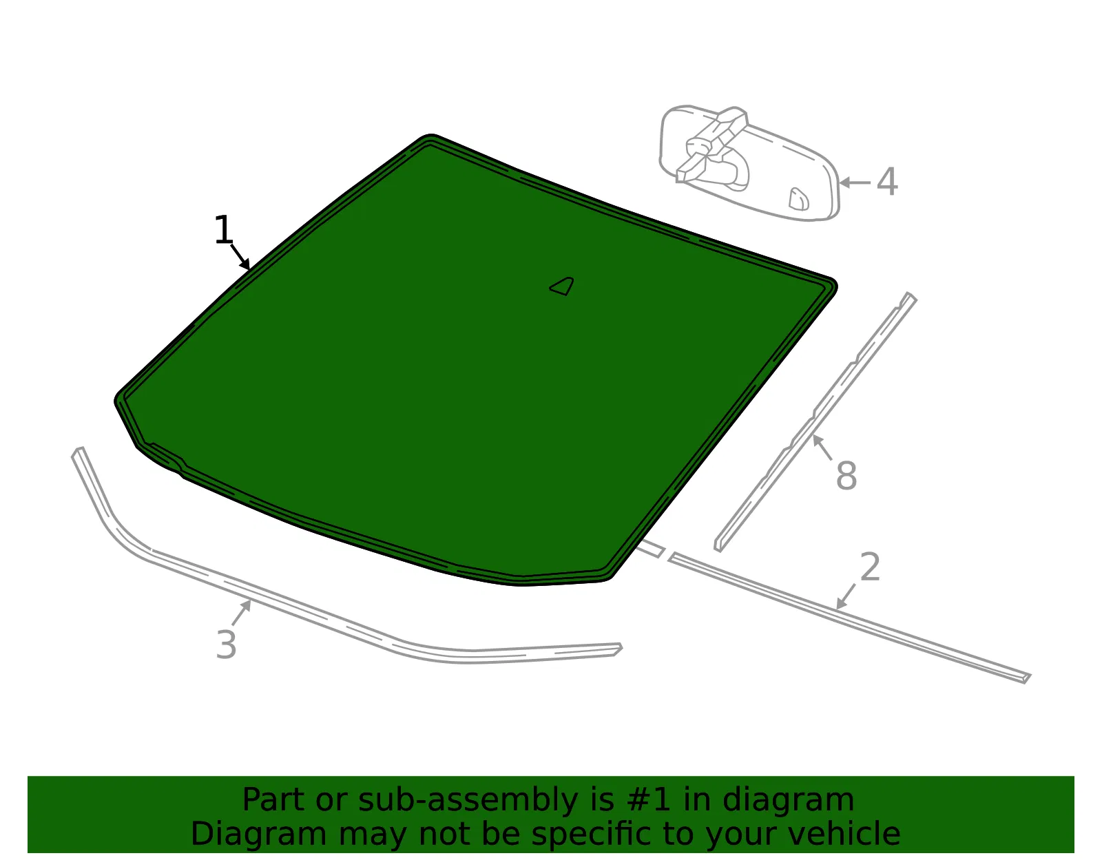 Windshield - GM (39079269) - view 3