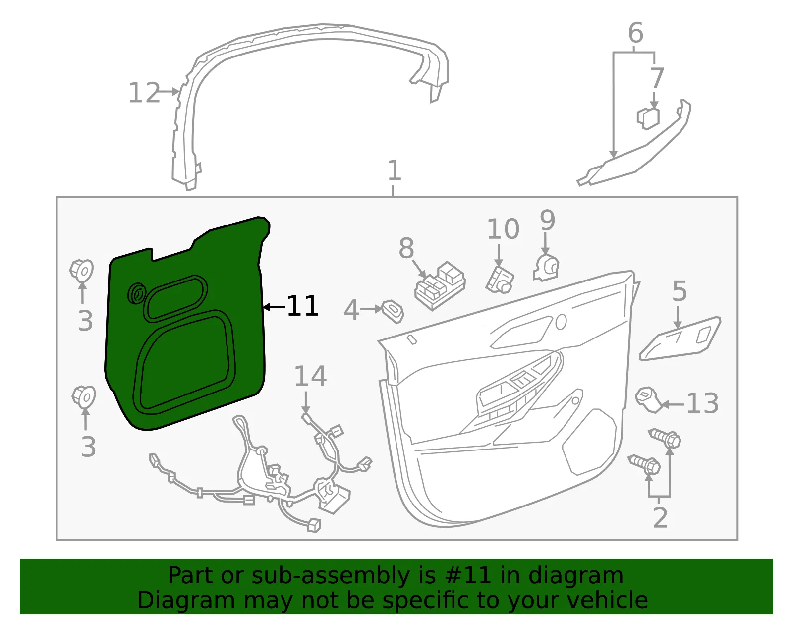 Water Deflector - Driver's Side (LH) - GM (39087559) - view 3