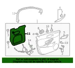 Water Deflector - Driver's Side (LH) - GM (39087559) - view 6