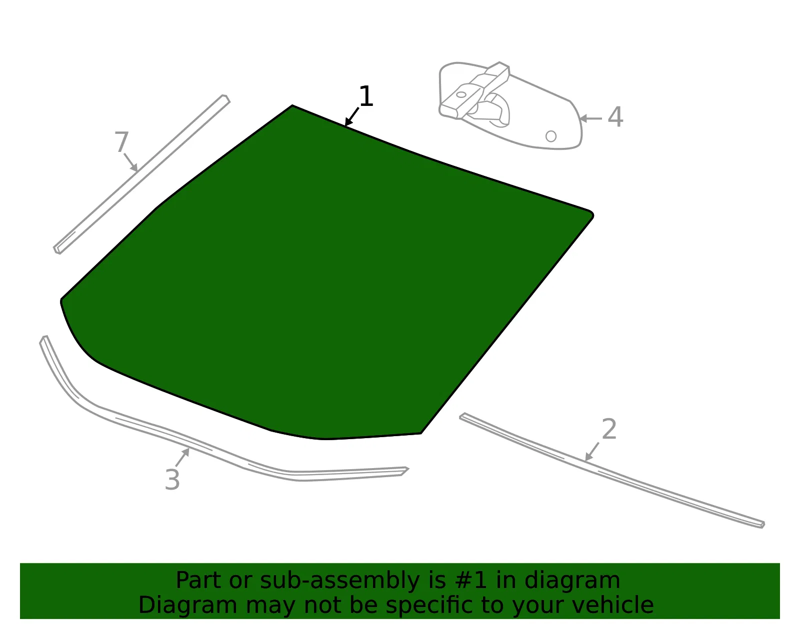 Windshield - GM (39094342) - view 3