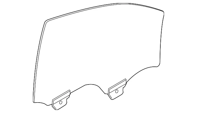 Front Driver Side Door Window - GM (39114934) - view 2
