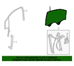 Front Driver Side Door Window - GM (39114934) - view 5