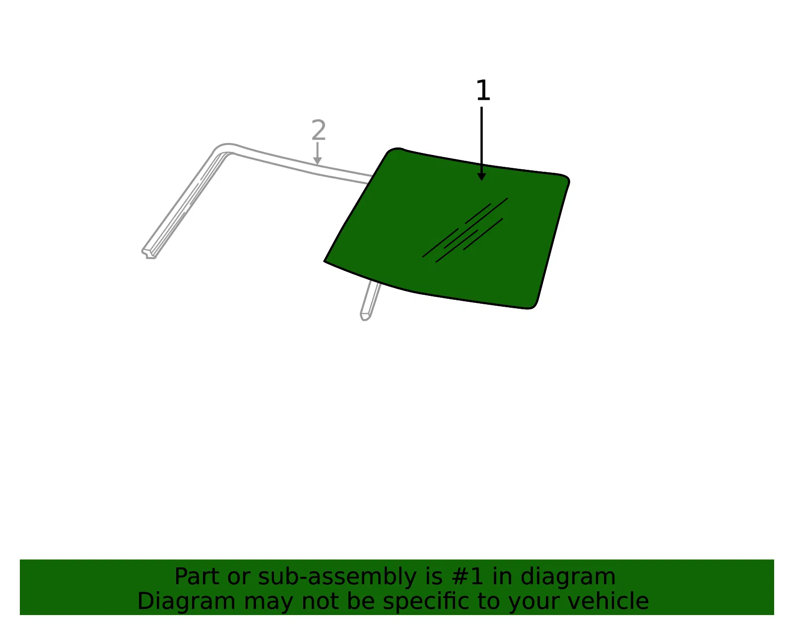Windshield - Ford (3c2z1503100aa) - view 6