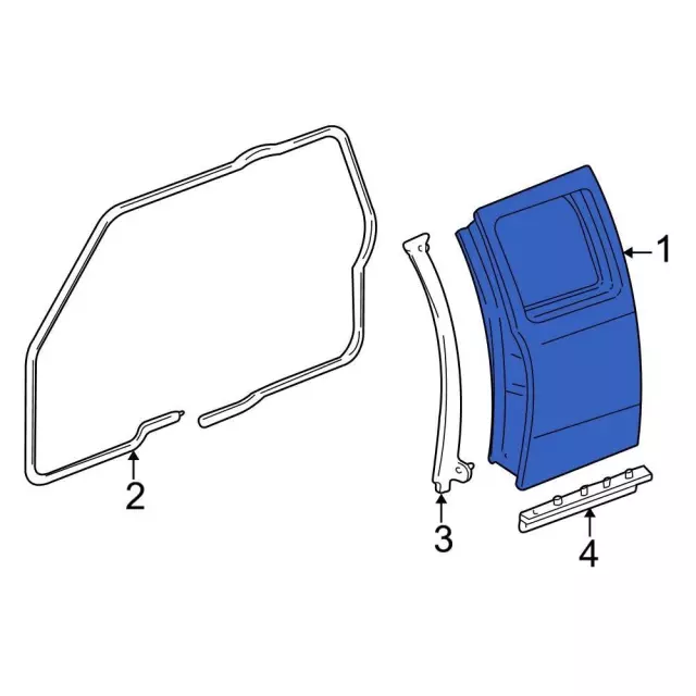 Door Shell - Ford (3l5z1324630ba) - view 3