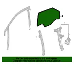Front Driver Side Door Window - GM (42484705) - view 8