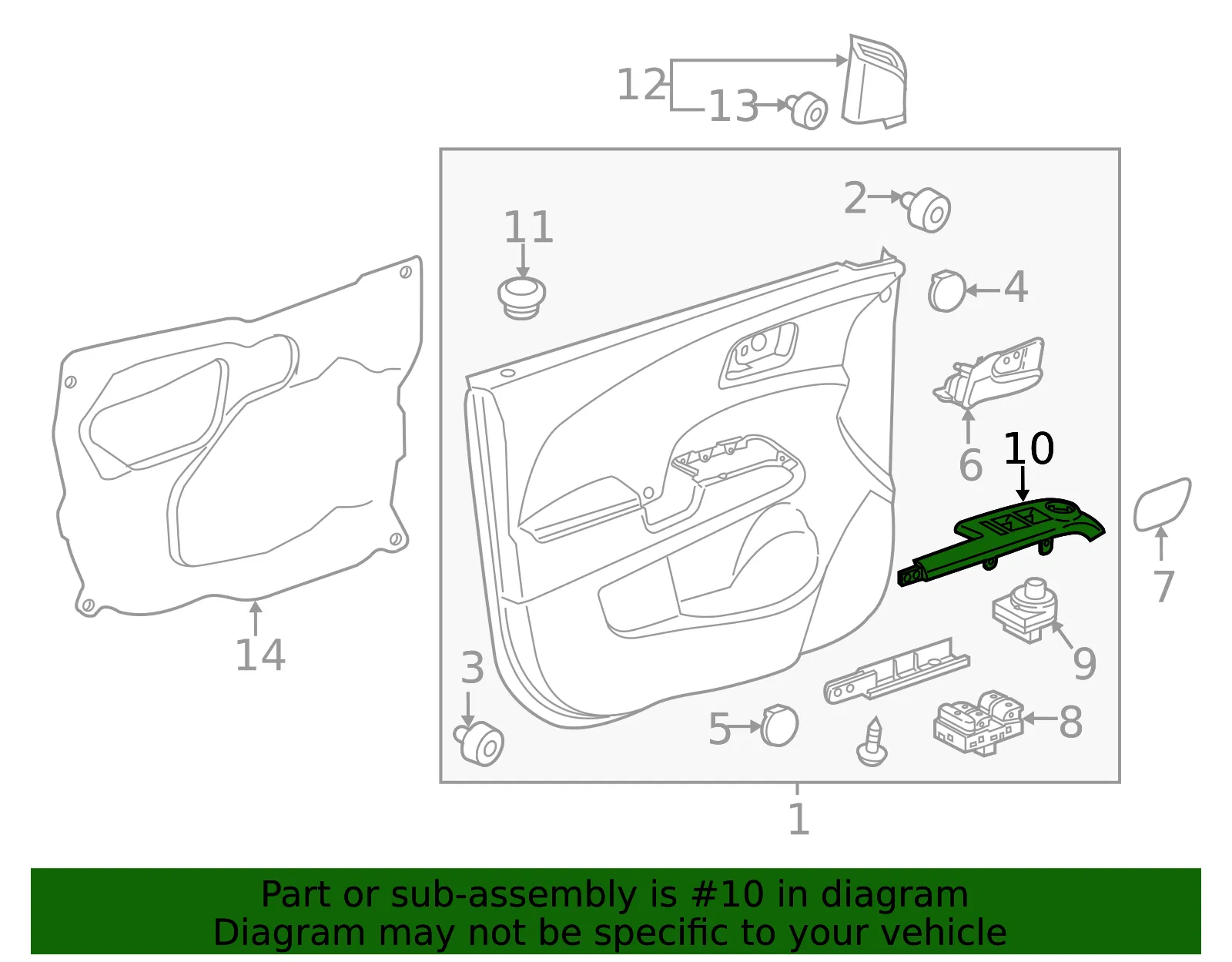 Pull Handle - Driver's Side (LH) - GM (42518347) - view 3