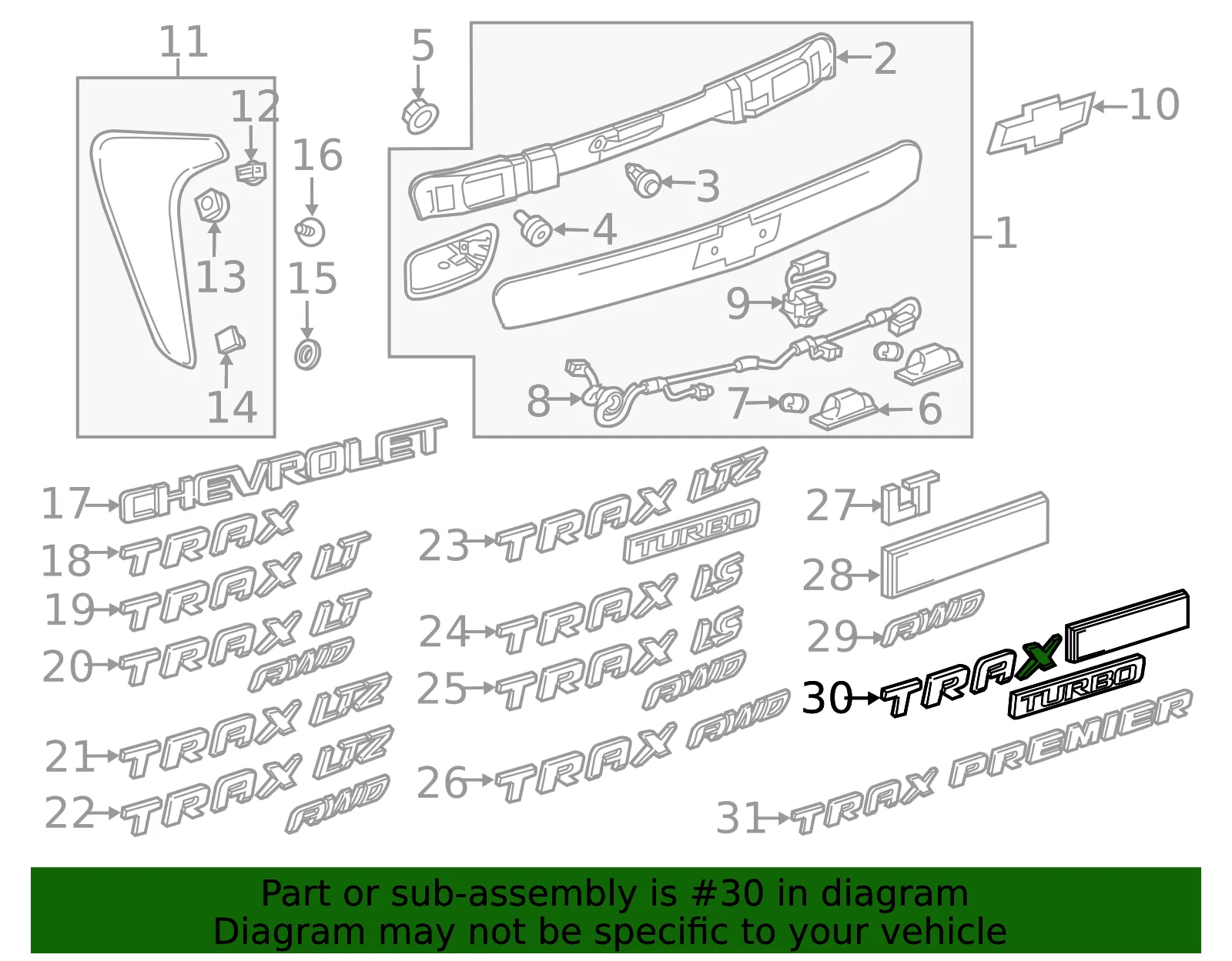 Nameplate - GM (42518442) - view 2