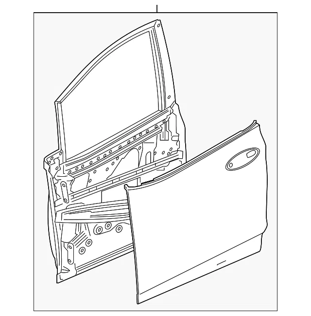 Door Shell - GM (42613079) - view 2