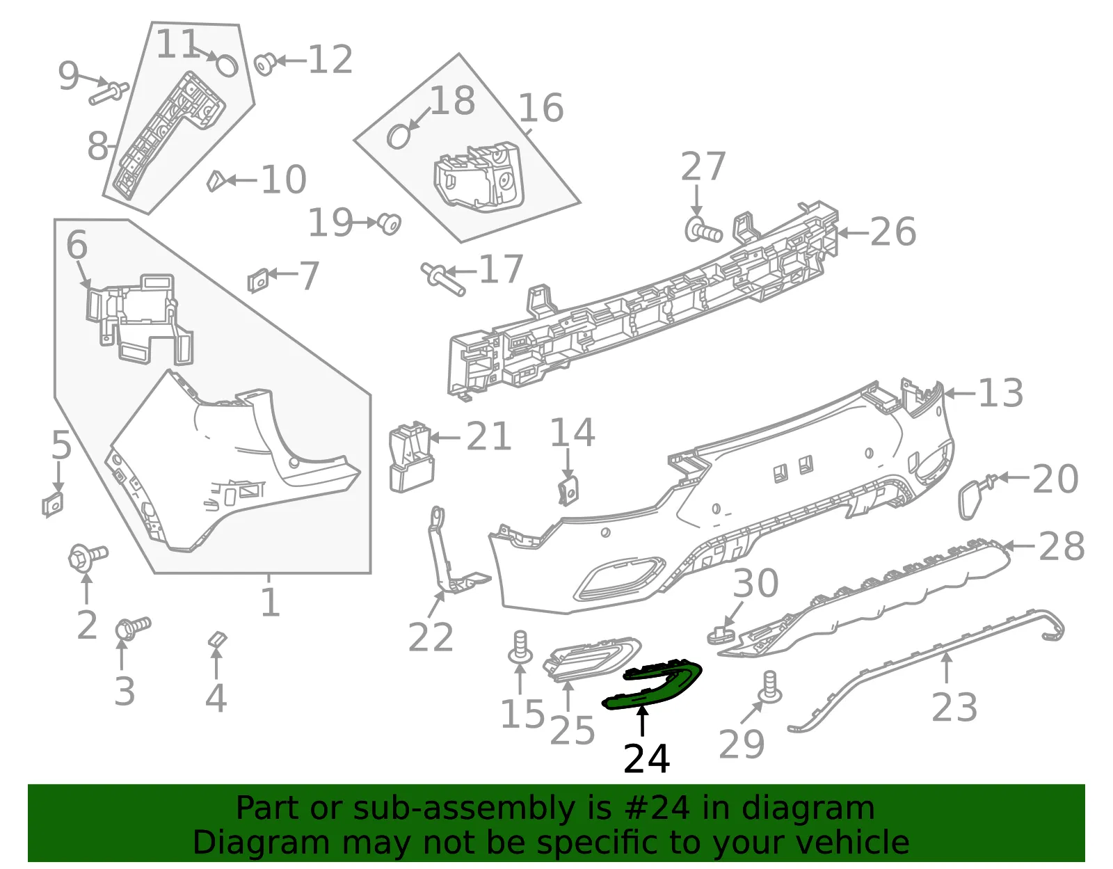 Side Molding - GM (42664205) - view 4