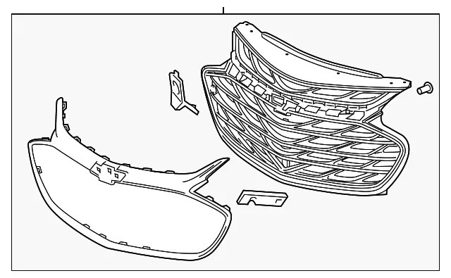 Front Grille - GM (42674400) - view 3