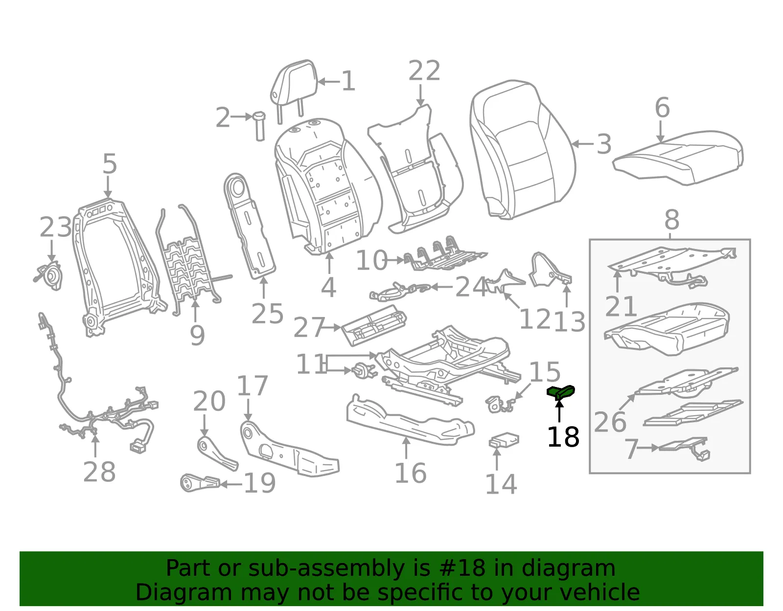 Adjust Handle - GM (42677455) - view 3