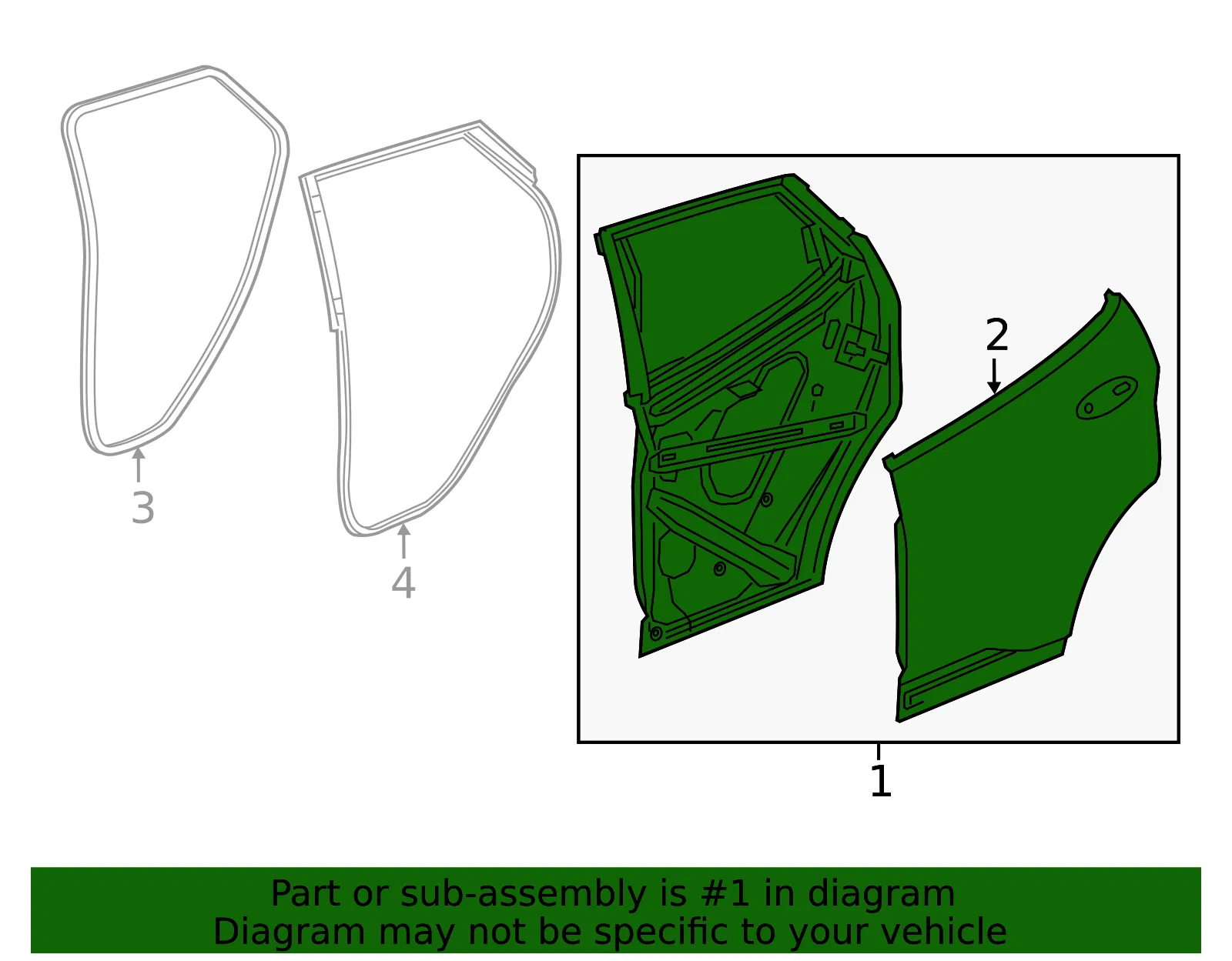Door Shell - GM (42679302) - view 3