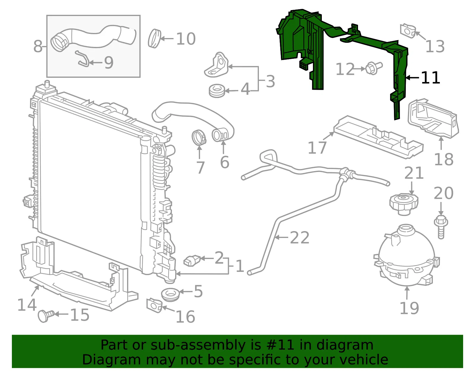 Upper Deflector - GM (42702475) - view 3