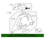 Upper Quarter Trim Cap - GM (42714945) - view 8