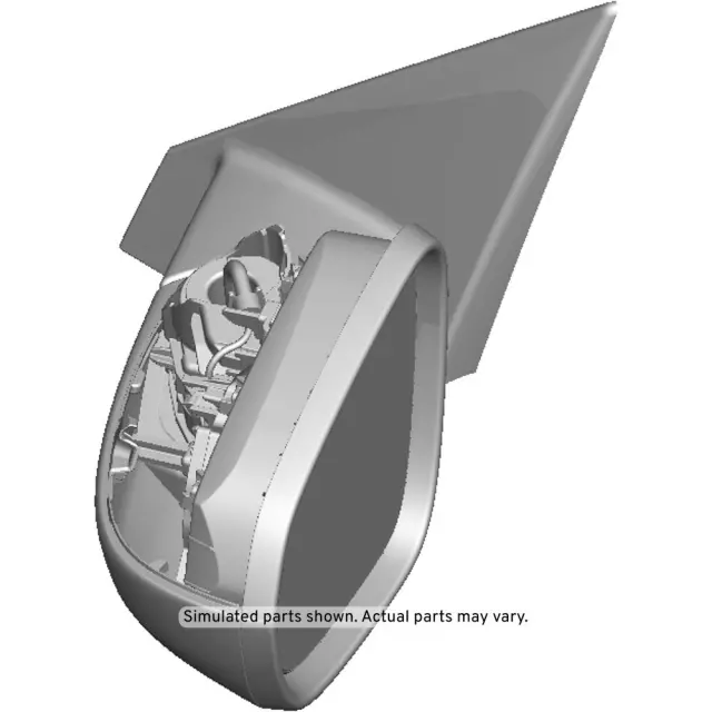 Driver Side Door Mirror without Cover - GM (42725573)