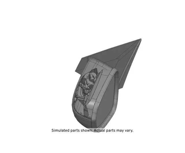 Driver Side Door Mirror without Cover - GM (42725602)