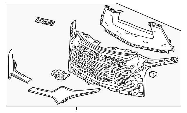 Grille Assembly - GM (42727490) - view 2