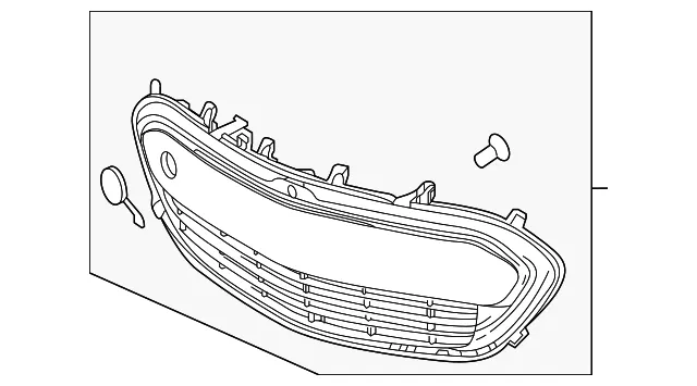 Front Lower Grille - GM (42729653) - view 3