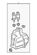 Windshield Washer Solvent Container - GM (42742151) - view 9