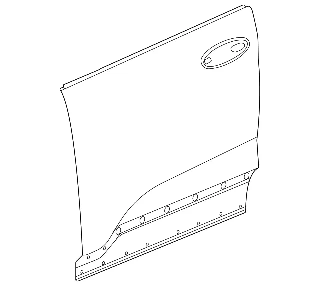 Front Driver Side Door Outer Panel - GM (42744918) - view 3